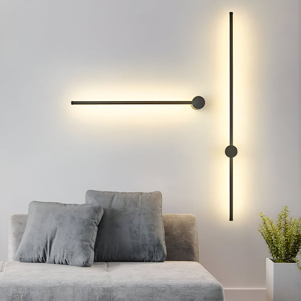 ModiStrip Wall Light - Minimalistic Black Lines Wall Light Indoor - LED Lighting