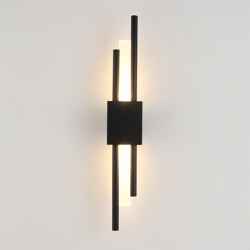 NobleGlow Gold Black Wall Light - Luxury Linear Design, Adjustable Warm/Neutral/Cool Lighting