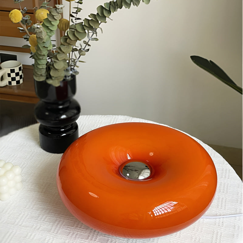 Orange Donut Lamp - Nordic Donut Glass Light - Wall Light and Table Light