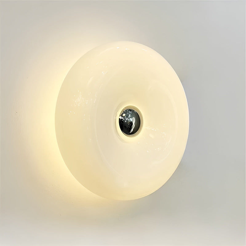 Orange Donut Lamp - Nordic Donut Glass Light - Wall Light and Table Light