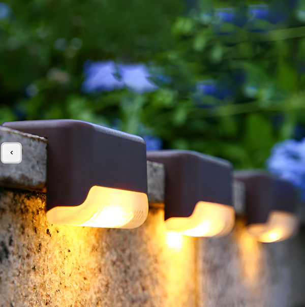 PathStep Lights - LED Solar Stair Lighting - Waterproof Wall Lamp for Outdoor