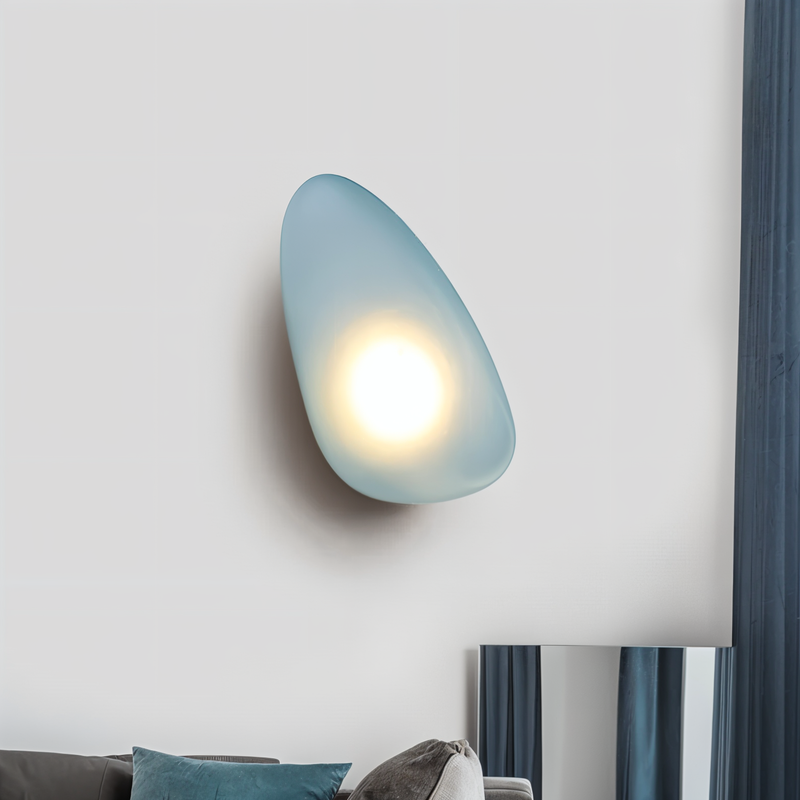 PebbleHue WallLight - Illuminating LED Wall Lamp made of Glass in Nordic Style