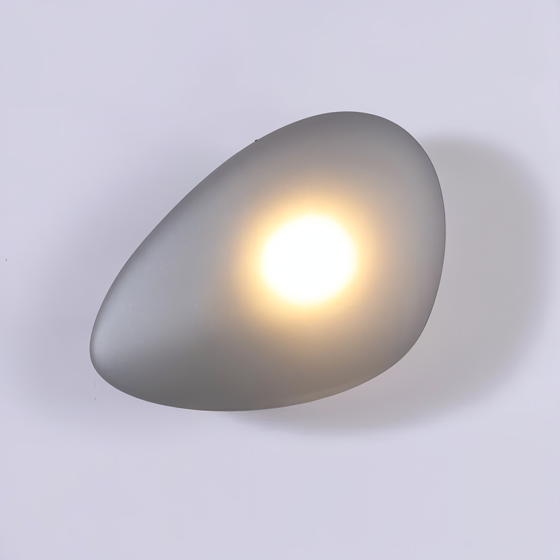 PebbleHue WallLight - Illuminating LED Wall Lamp made of Glass in Nordic Style