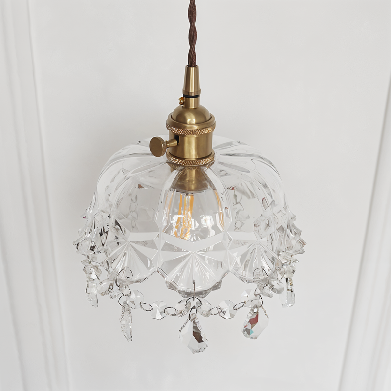 Retro Chime Chandelier - Luxurious Crystal Glass Pendant Lights