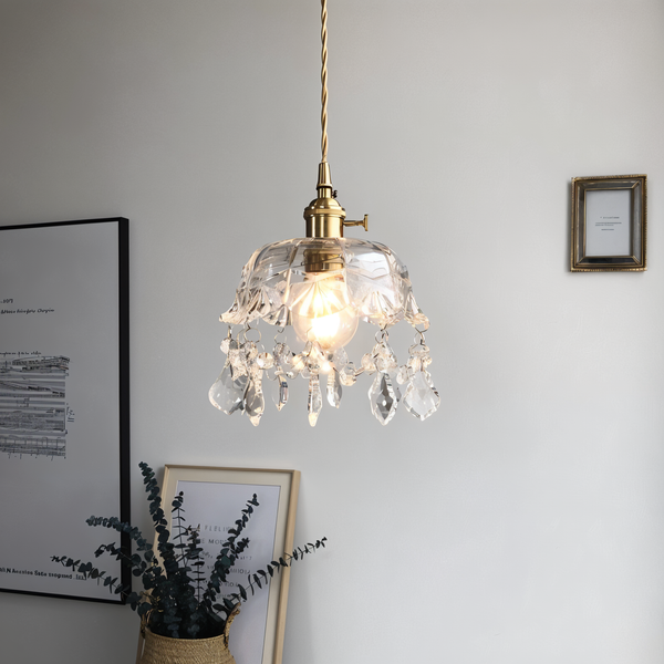 Retro Chime Chandelier - Luxurious Crystal Glass Pendant Lights