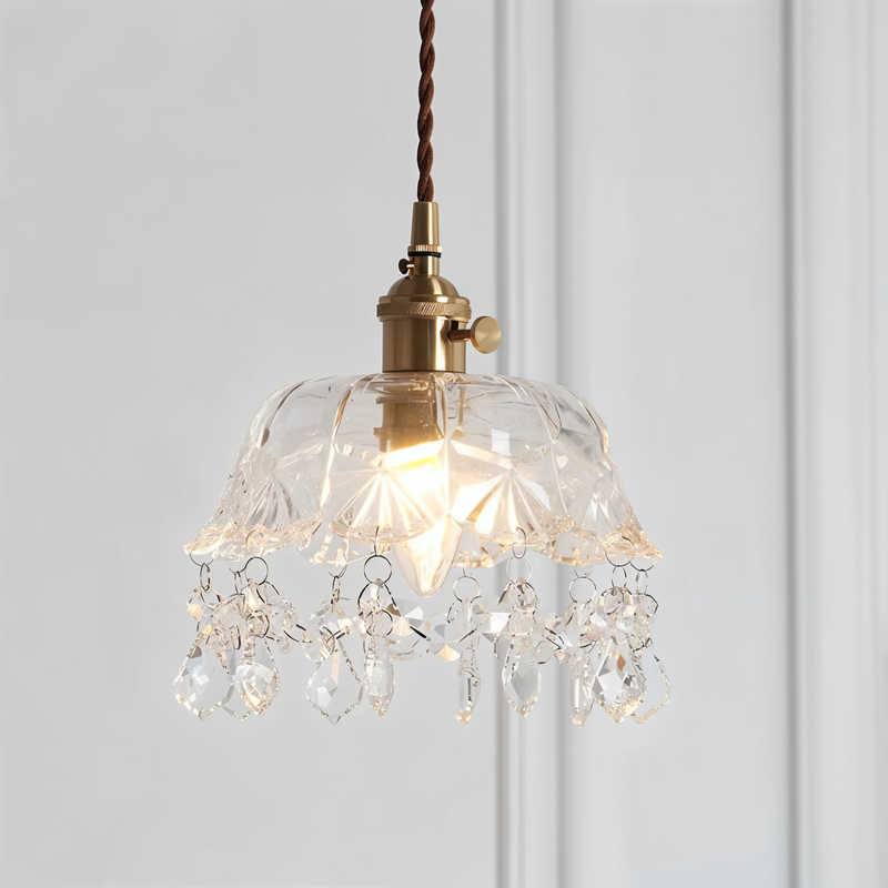 Retro Chime Chandelier - Luxurious Crystal Glass Pendant Lights