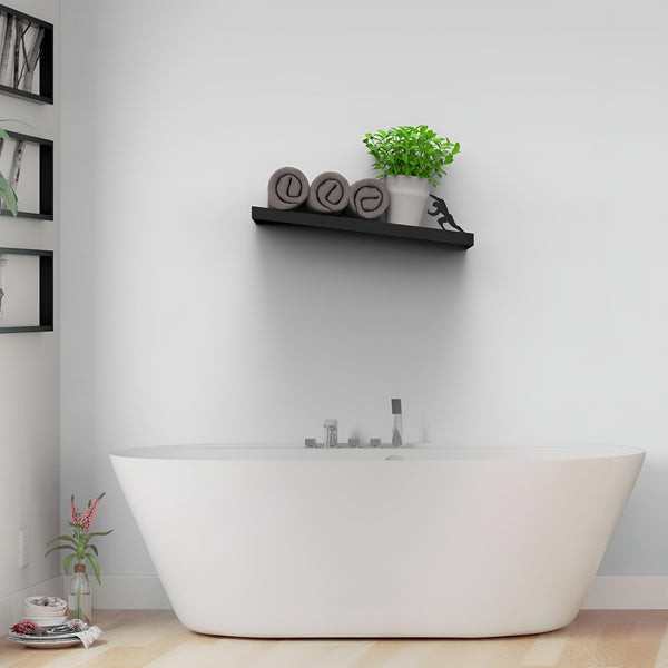 RollShelf - Decorative toilet paper holder for wall mounting