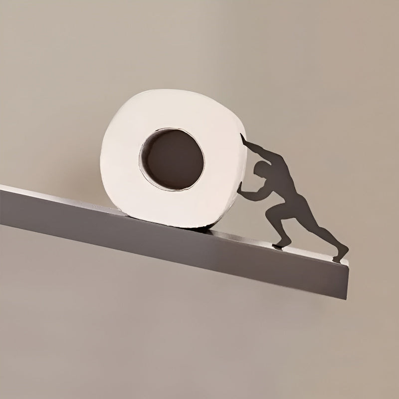 RollShelf - Decorative toilet paper holder for wall mounting