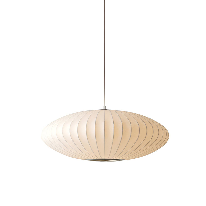 RoundRipples - White Canopy Fabric Bubble Pendant Light