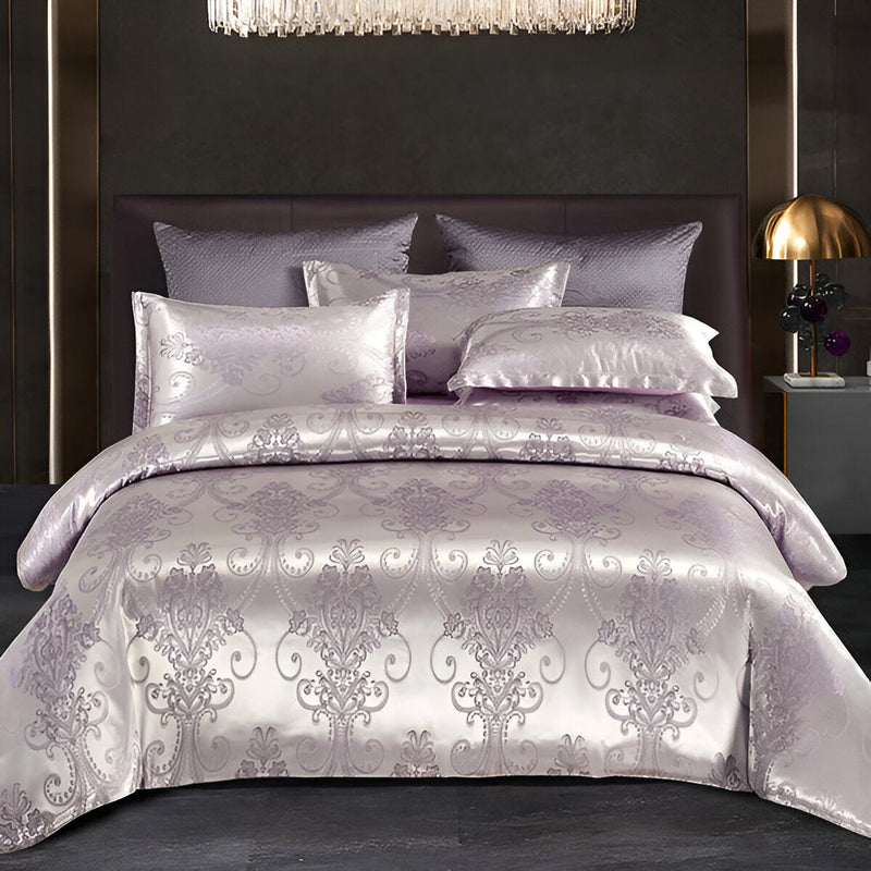 Satin Splendor Duvet - Duvet Cover Satin - Premium Jacquard Bed Linen - European Bed Linen Set