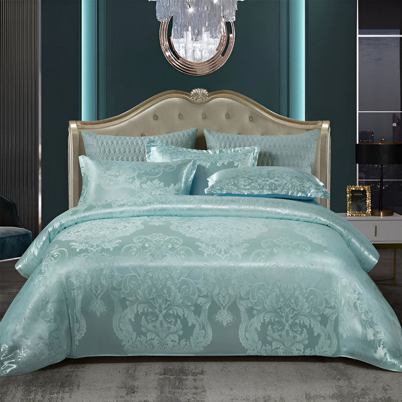 Satin Splendor Duvet - Duvet Cover Satin - Premium Jacquard Bed Linen - European Bed Linen Set