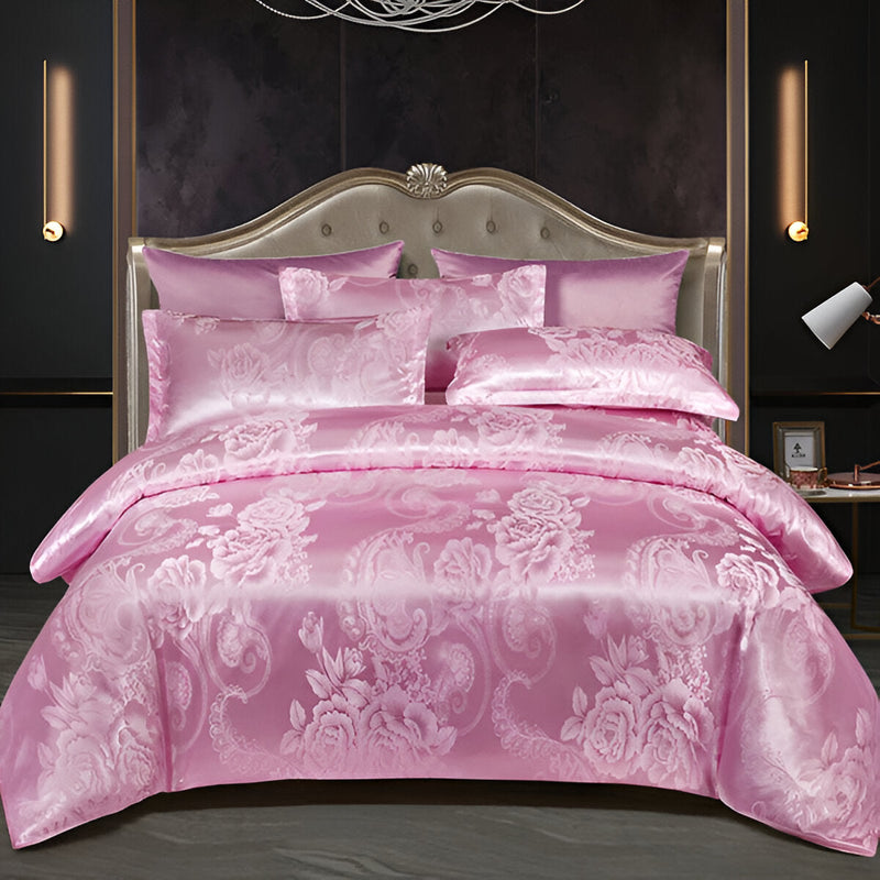 Satin Splendor Duvet - Duvet Cover Satin - Premium Jacquard Bed Linen - European Bed Linen Set