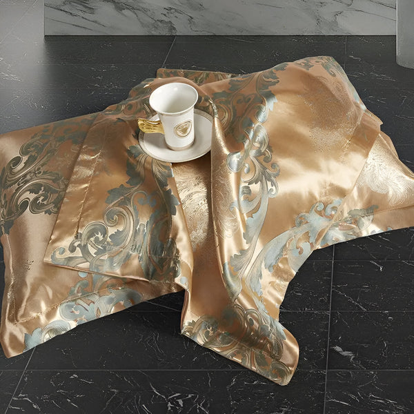 Satin Splendor Duvet - Duvet Cover Satin - Premium Jacquard Bed Linen - European Bed Linen Set