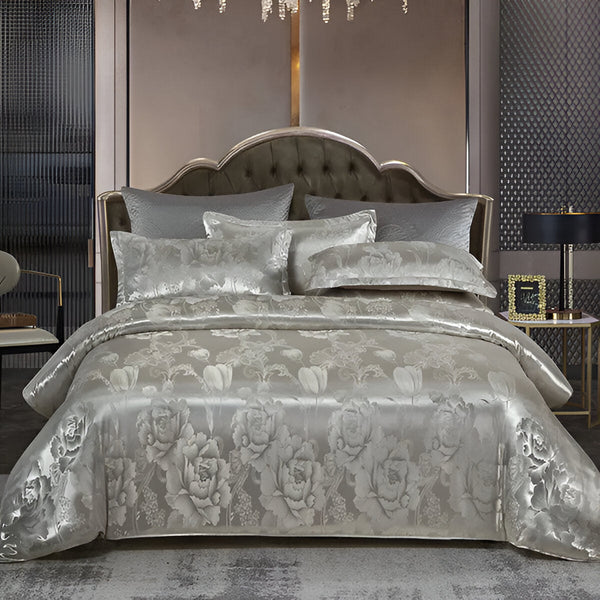 Satin Splendor Duvet - Duvet Cover Satin - Premium Jacquard Bed Linen - European Bed Linen Set