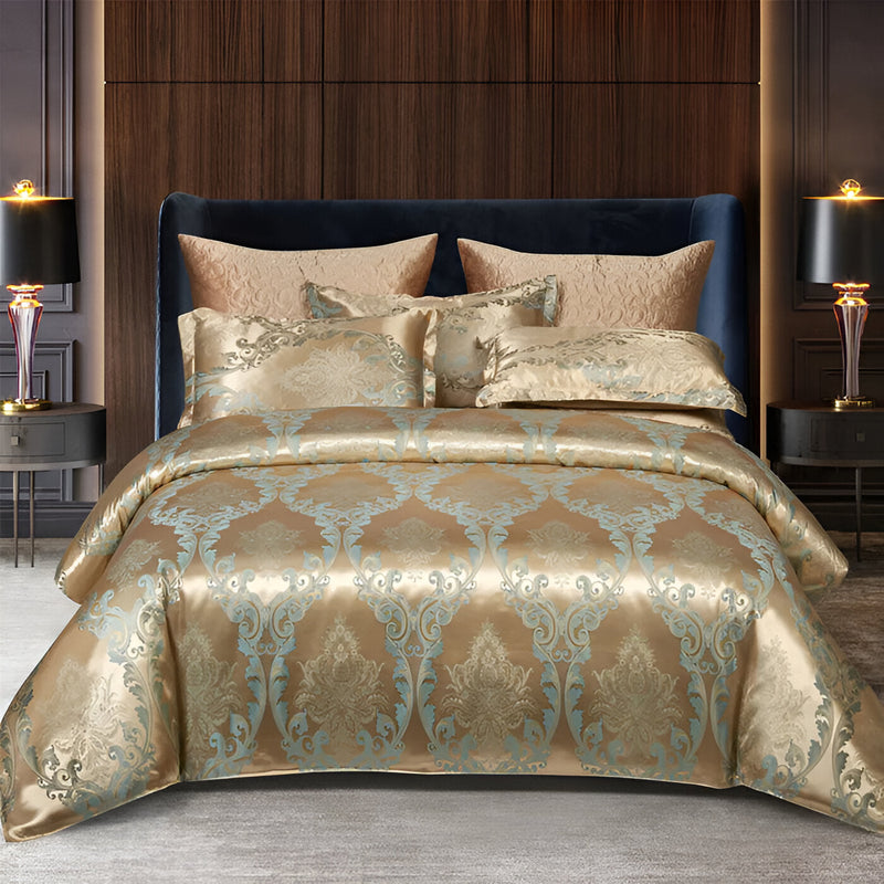 Satin Splendor Duvet - Duvet Cover Satin - Premium Jacquard Bed Linen - European Bed Linen Set