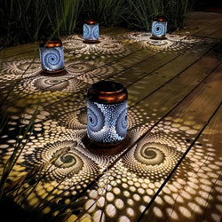 SpiralCircle - Solar projector lamp with spiral patterns