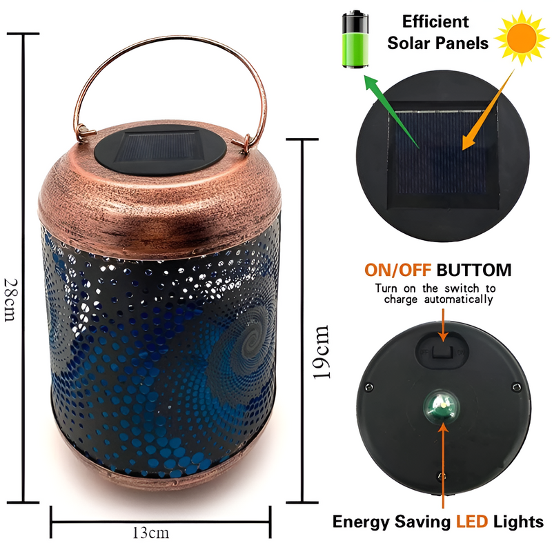 SpiralCircle - Solar projector lamp with spiral patterns