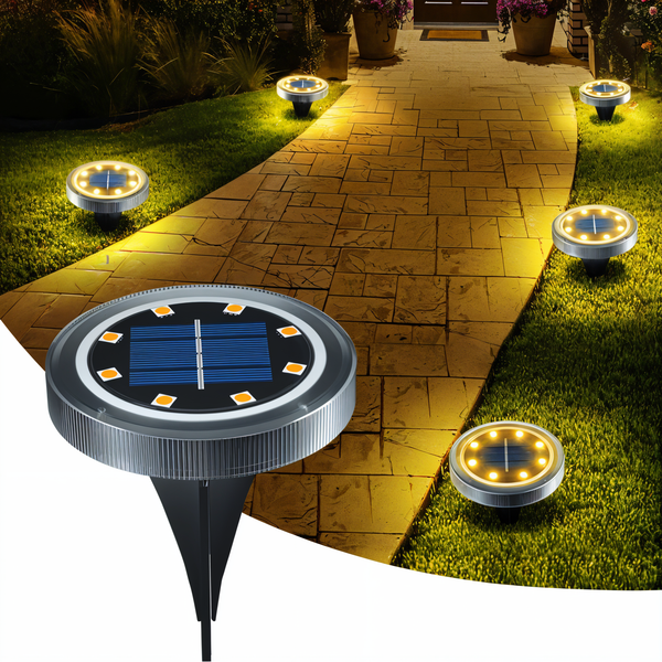 SunSparkle Solar Lights - 2-Pack LED Solar Outdoor Lighting