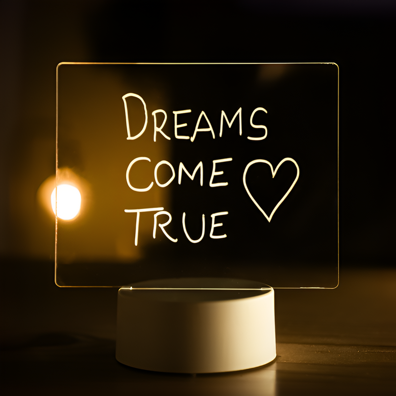 SuperBoard Night Light - Digital, Rewritable Table Lamp