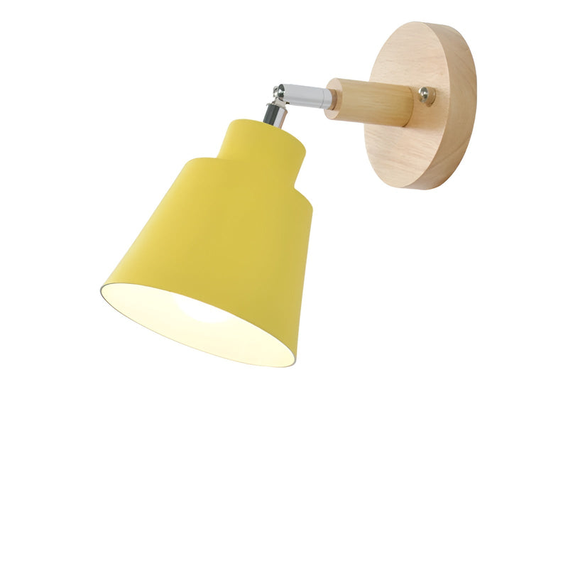 SwivelShine - Mounted iron wall light with pull cord switch