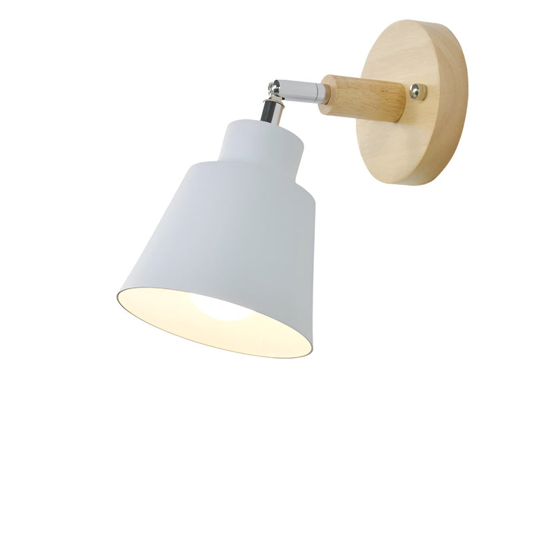 SwivelShine - Mounted iron wall light with pull cord switch