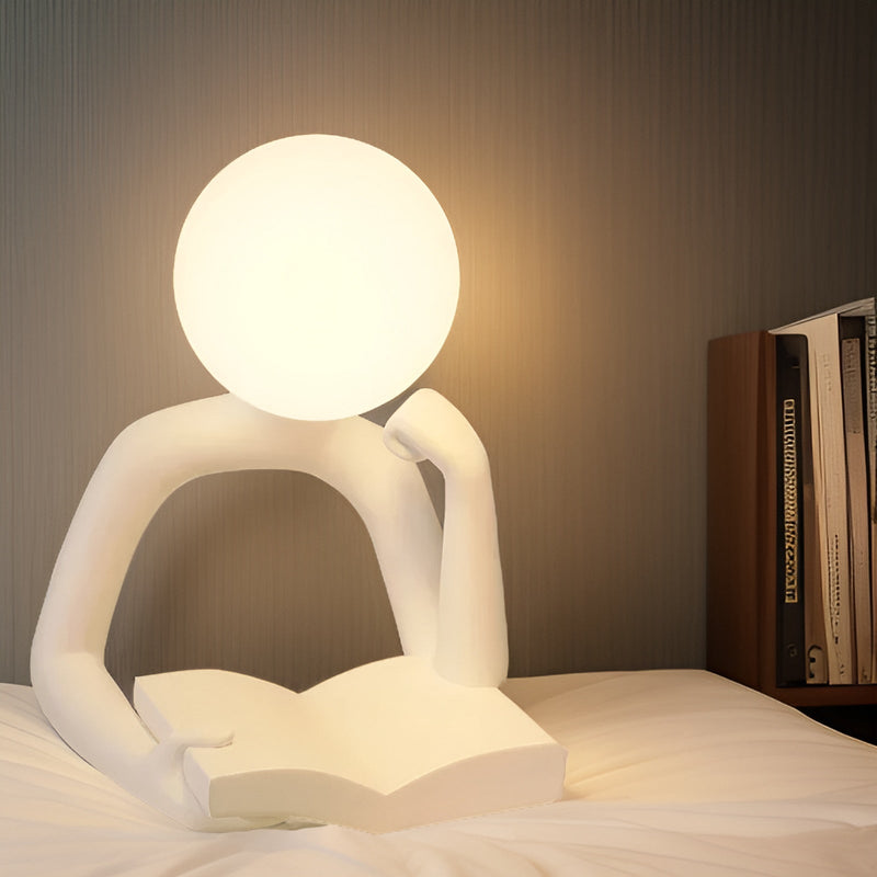 Thinker Moon - Aesthetic Moon Think Sculpture Night Light