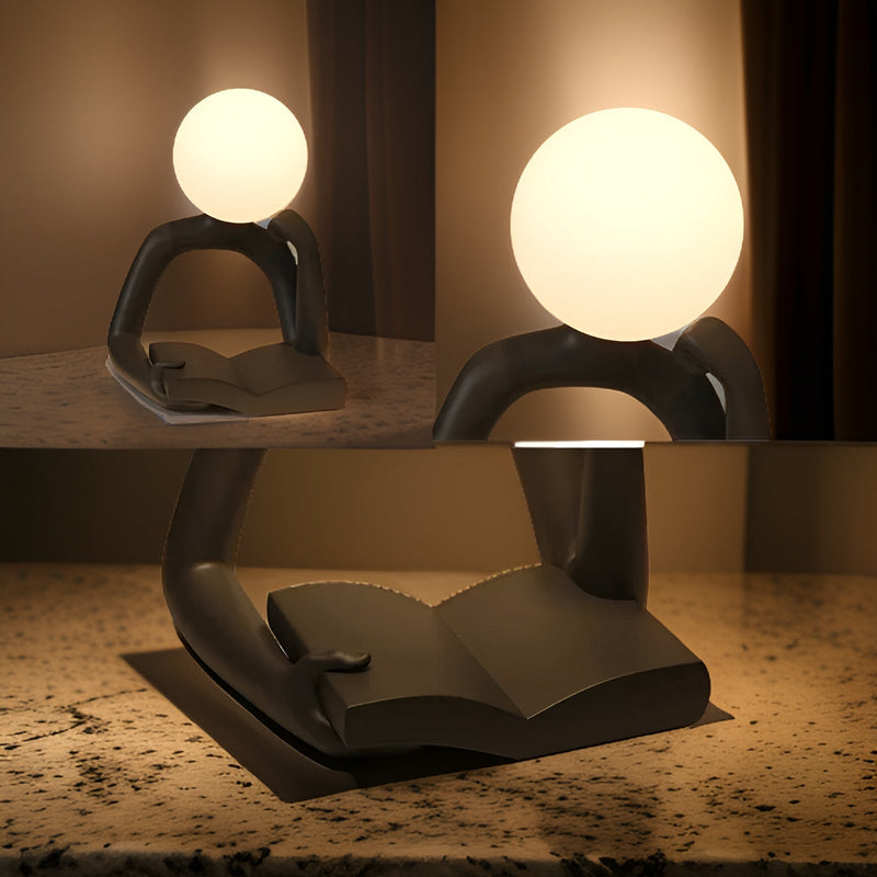 Thinker Moon - Aesthetic Moon Think Sculpture Night Light