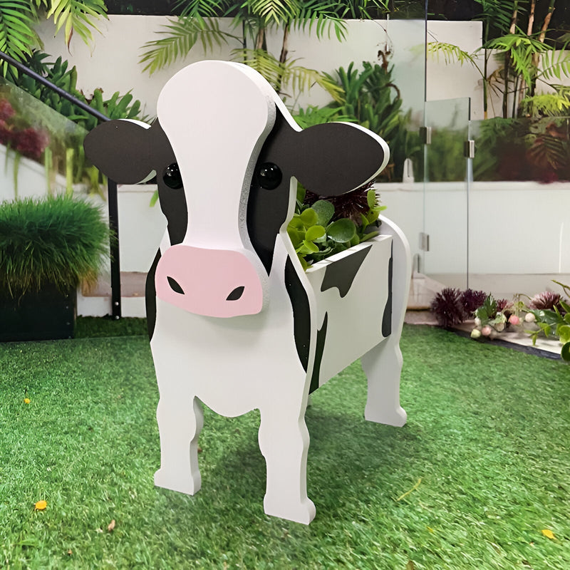 Tier Theme Flower Pot - Whimsy Cow Planter - Adorable Animal Planter Pots