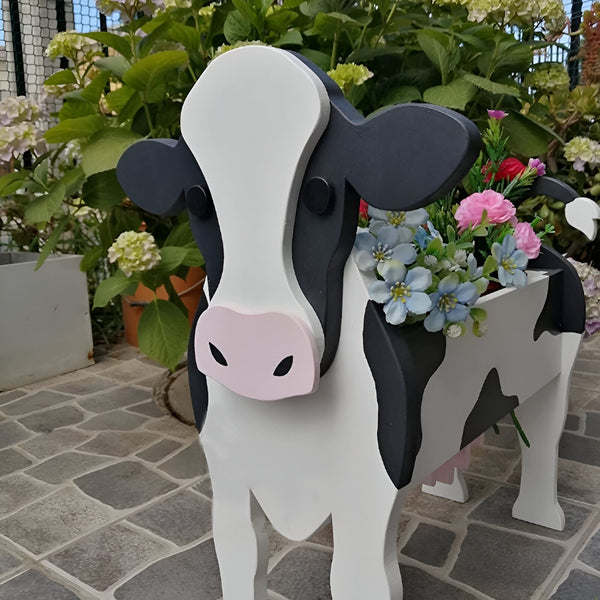 Tier Theme Flower Pot - Whimsy Cow Planter - Adorable Animal Planter Pots