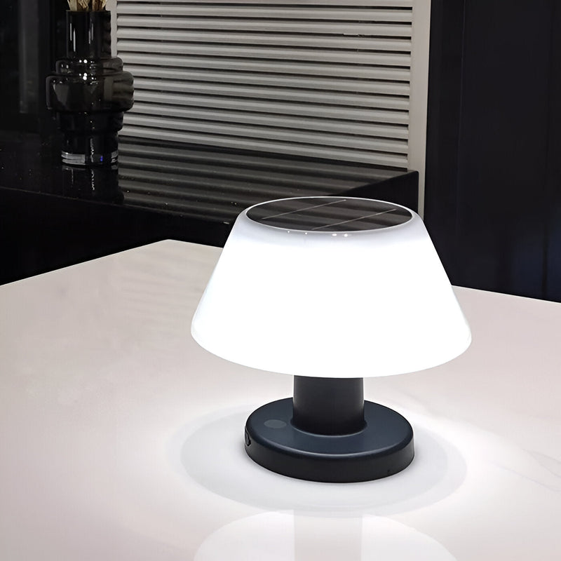 TinySolar Table Lamp - Solar Powered Table Lamp - Stylish Indoor and Outdoor Lighting