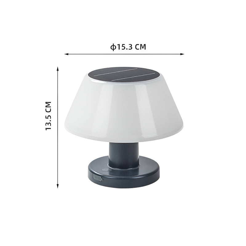 TinySolar Table Lamp - Solar Powered Table Lamp - Stylish Indoor and Outdoor Lighting