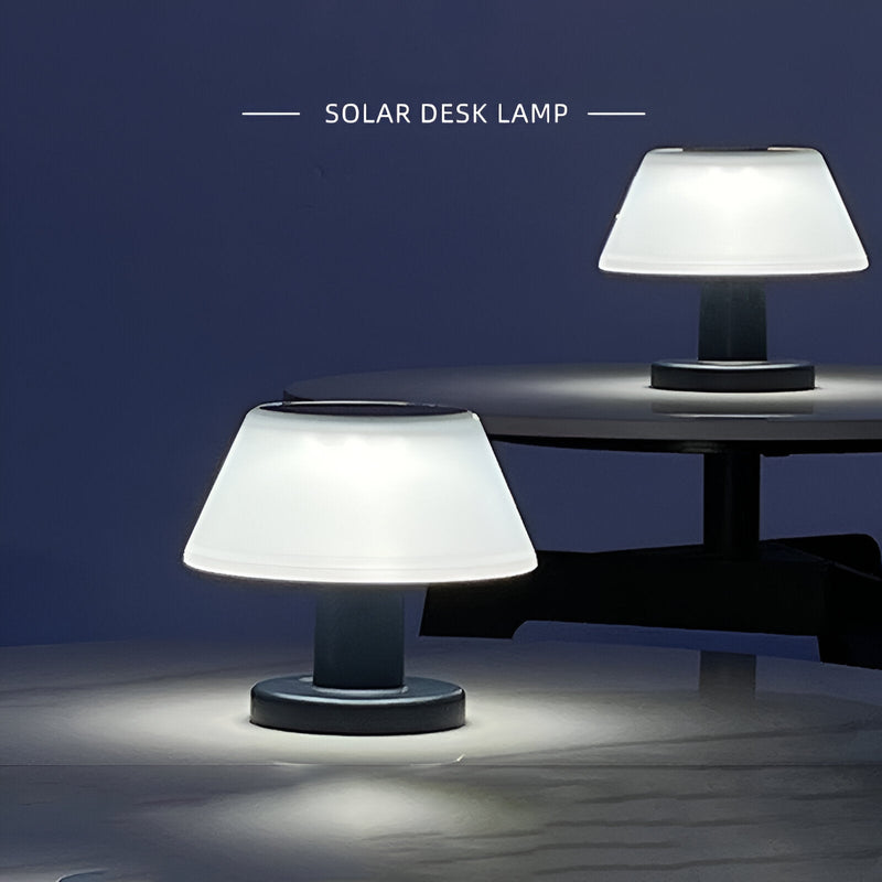 TinySolar Table Lamp - Solar Powered Table Lamp - Stylish Indoor and Outdoor Lighting