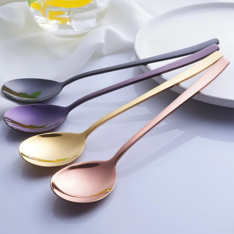 Vibrant Spoon Set - 2/6 Piece Stainless Steel Cutlery