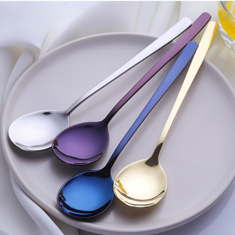 Vibrant Spoon Set - 2/6 Piece Stainless Steel Cutlery