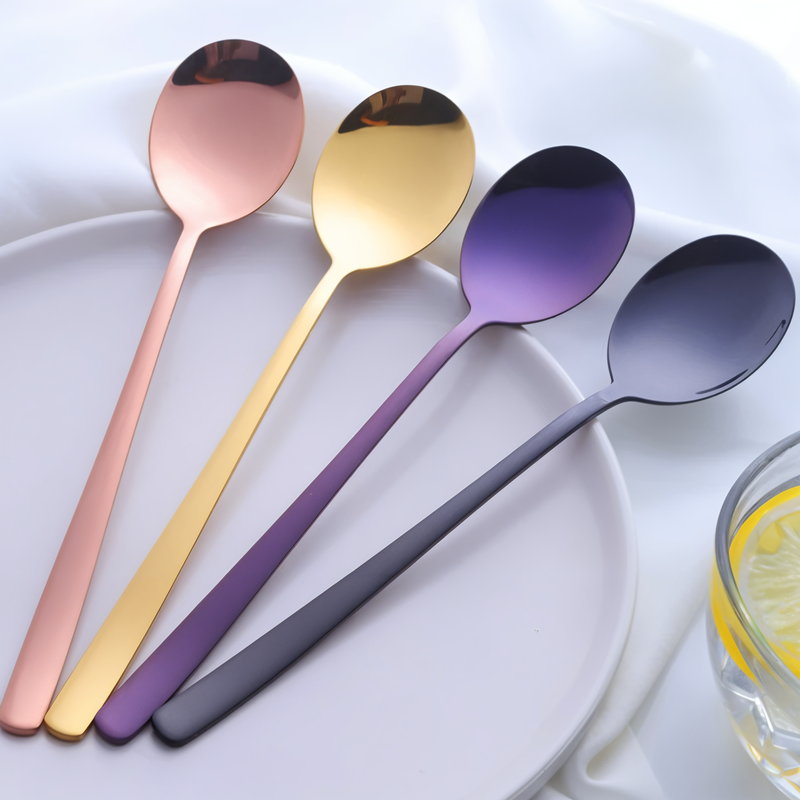 Vibrant Spoon Set - 2/6 Piece Stainless Steel Cutlery