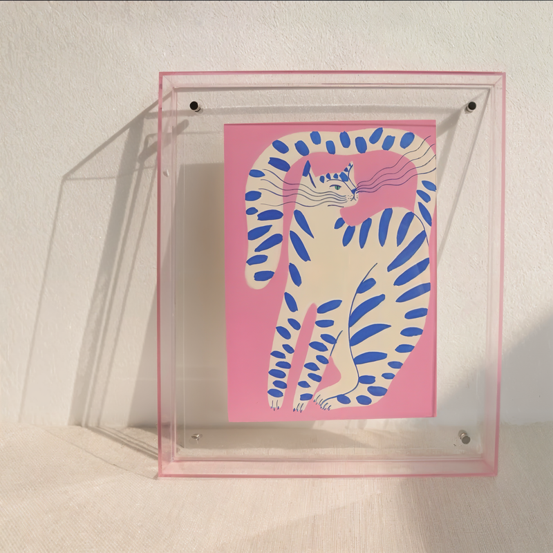 VividAcryl - Neon 80s Style Acrylic Floating Picture Frame