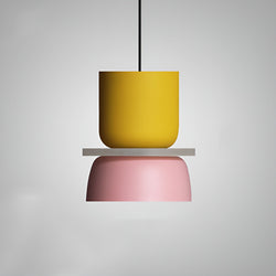 VividGlow- Lively Metal Macaron LED Hanging Pendant Light