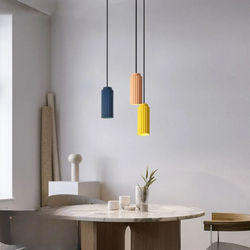 Wavy Nordic Pendant Lamp - Cylindrical Hanging Light