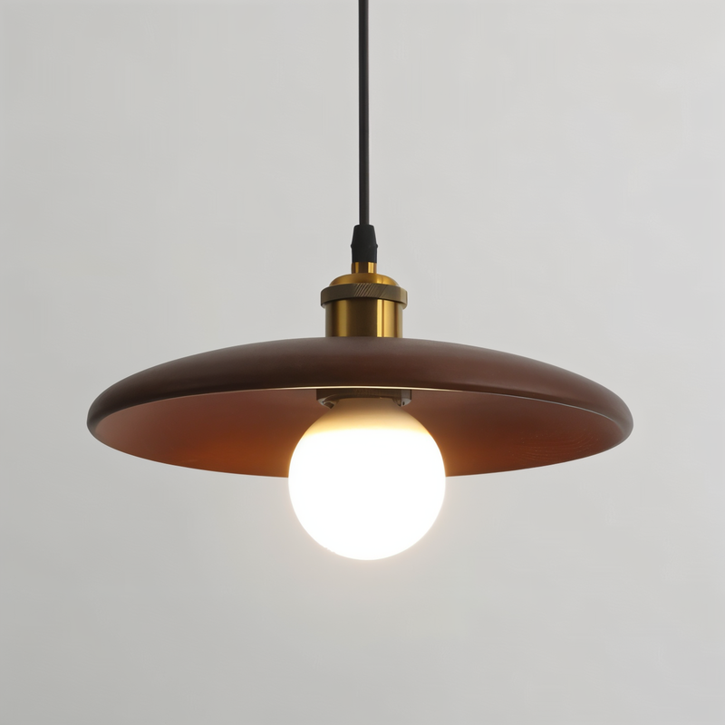 WooDisk Pendant Light - Saucer Light Pendant - Hanging Lamp made of Wood