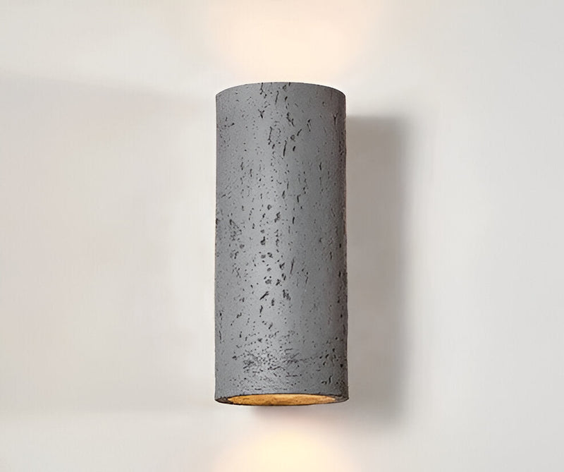 Cylinder Tube Wall Light - Wabi Sabi Stone Wall Sconce - Wall Spotlight LED Lighting