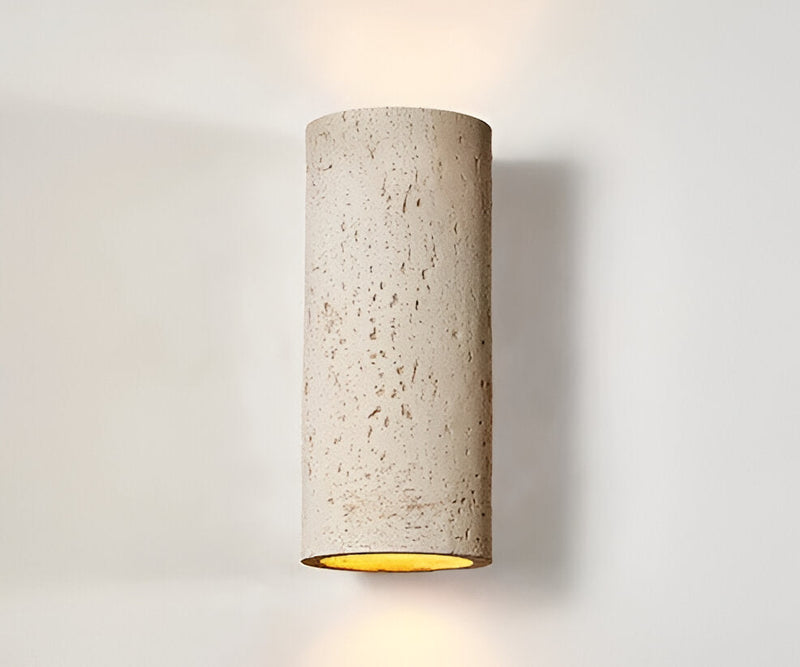 Cylinder Tube Wall Light - Wabi Sabi Stone Wall Sconce - Wall Spotlight LED Lighting