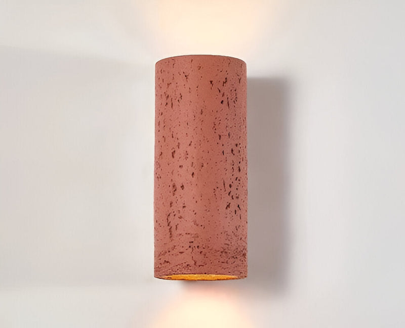 Cylinder Tube Wall Light - Wabi Sabi Stone Wall Sconce - Wall Spotlight LED Lighting