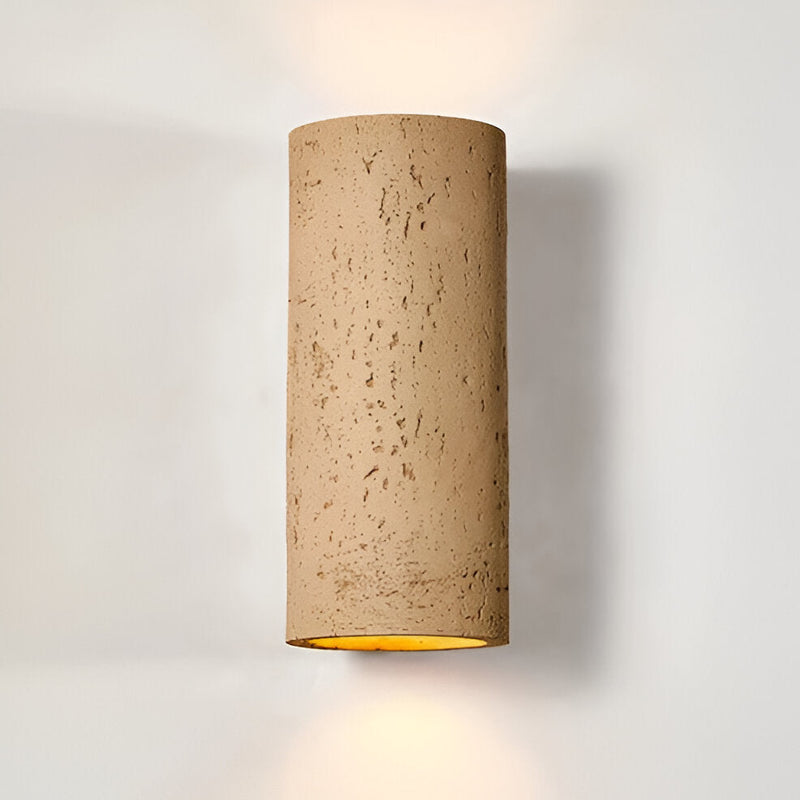 Cylinder Tube Wall Light - Wabi Sabi Stone Wall Sconce - Wall Spotlight LED Lighting