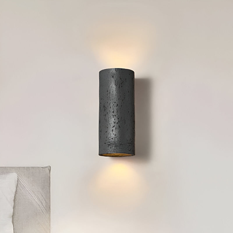 Cylinder Tube Wall Light - Wabi Sabi Stone Wall Sconce - Wall Spotlight LED Lighting