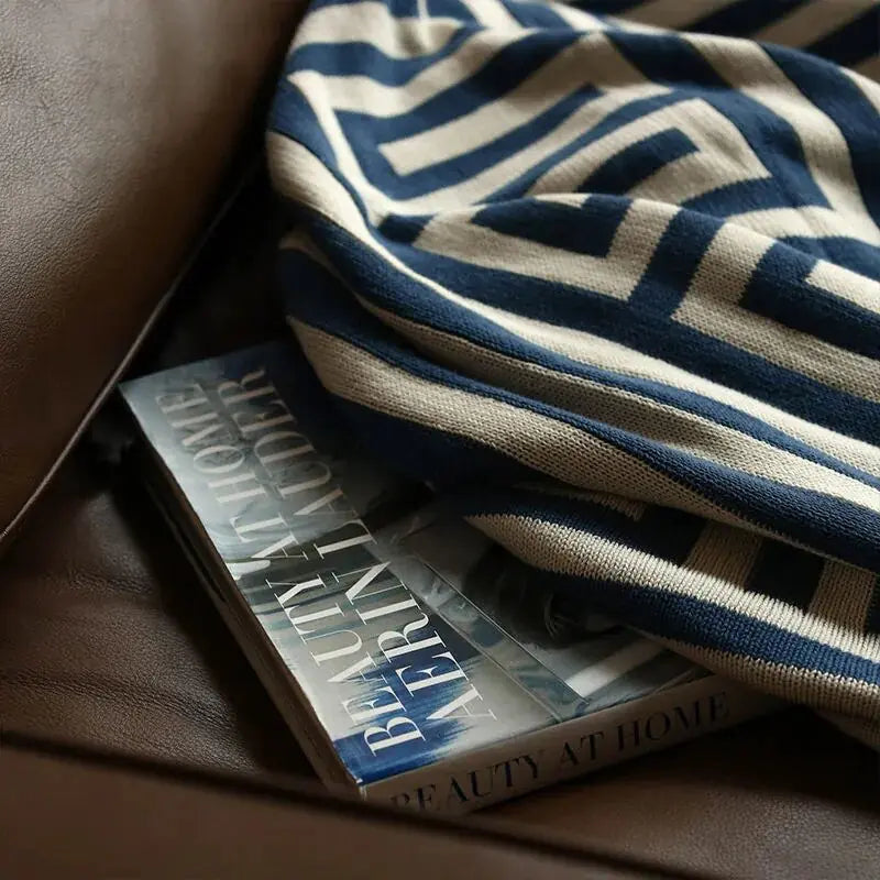 Modern Geometric Throw Blanket