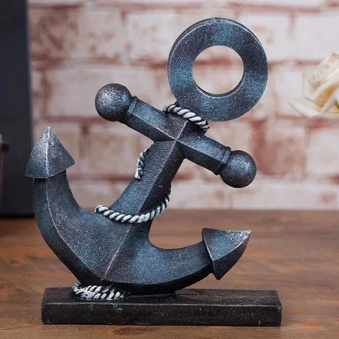 Oriana Decor Sculptures - Retro Resin Home Decor, Nautical Anchors, Windmills & More