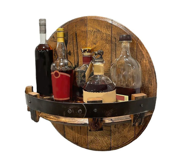 Bourbon Whiskey Barrel Shelf