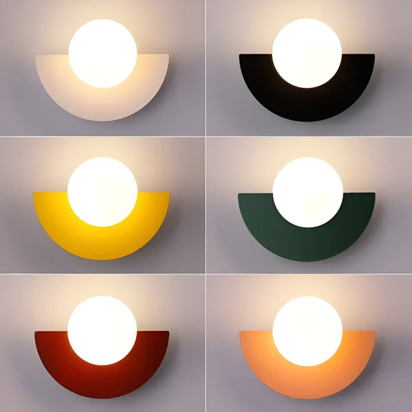 LumiSphere Light - Globe Lights - Modern Wall Lights - Plug-in Wall Lights - Wall Sconce Lights