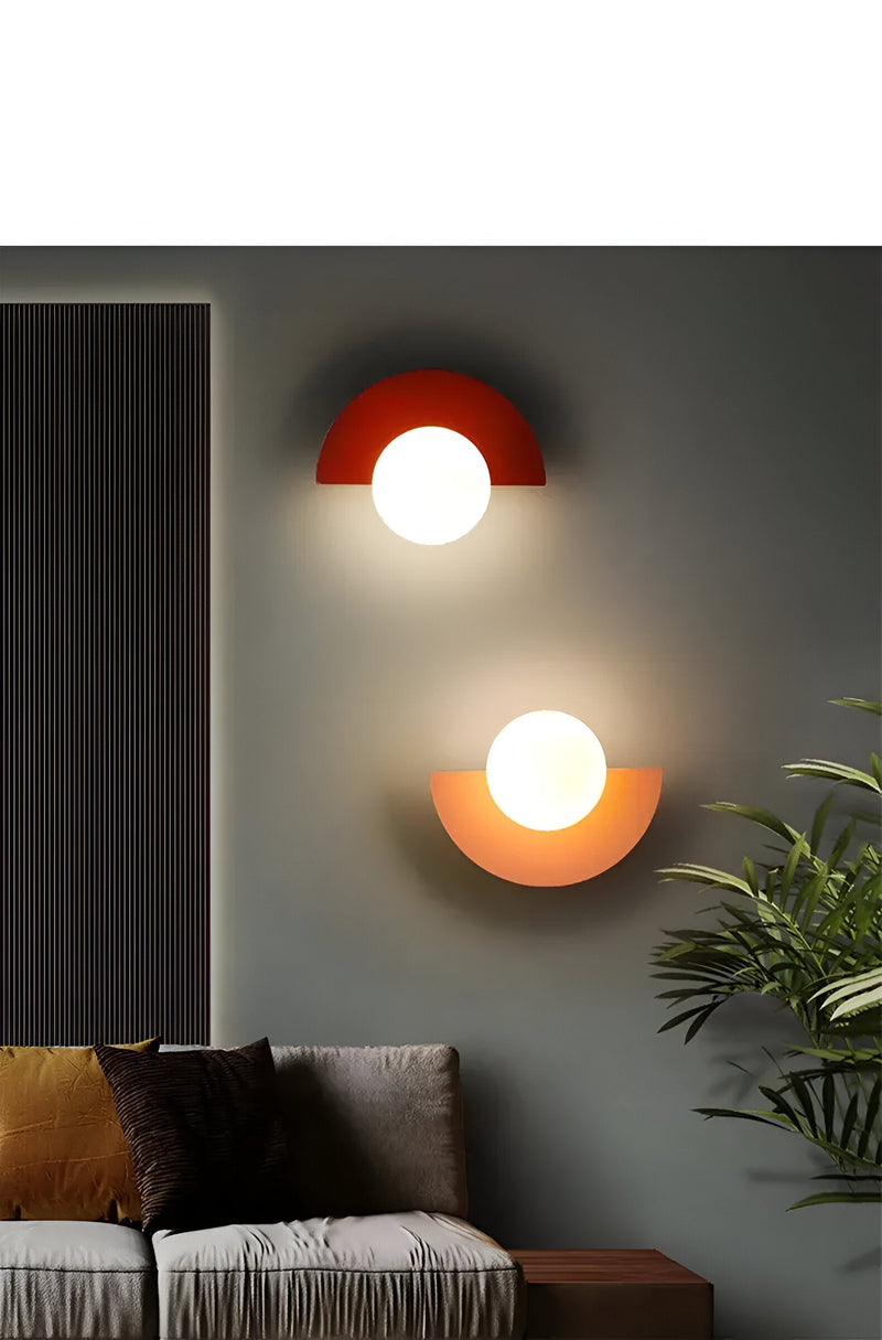 LumiSphere Light - Globe Lights - Modern Wall Lights - Plug-in Wall Lights - Wall Sconce Lights