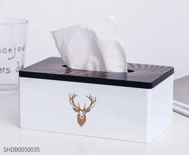 Marble Wooden Tissue Holder